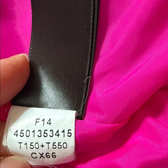 The North Face Black Puffer Jacket with Pink Lining - Picture 15 of 15